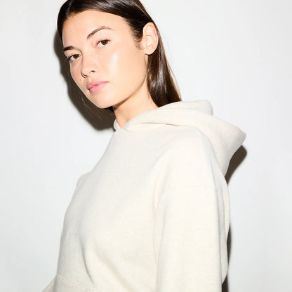 COTTON FLEECE CLASSIC HOODIE | OATMEAL HEATHER