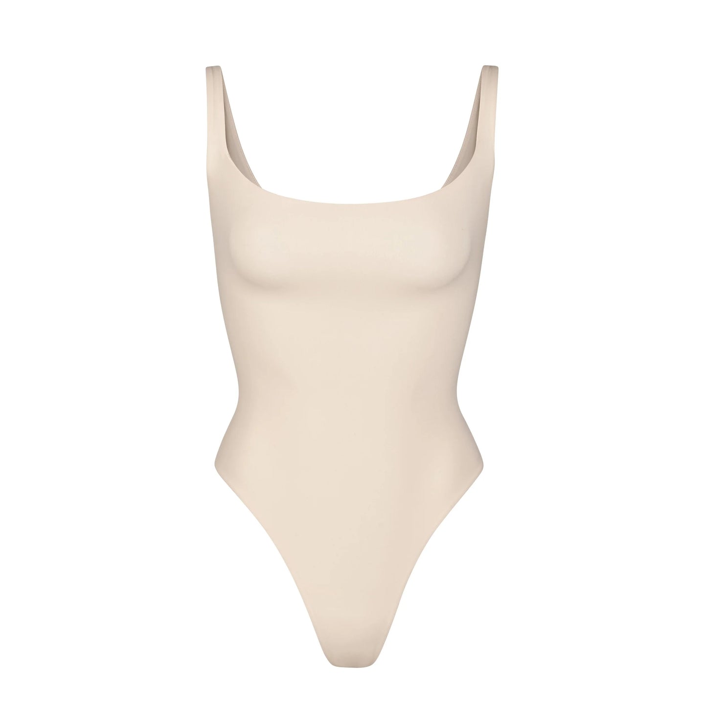 FITS EVERYBODY SQUARE NECK BODYSUIT | SAND