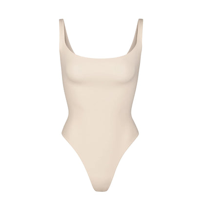 FITS EVERYBODY SQUARE NECK BODYSUIT | SAND