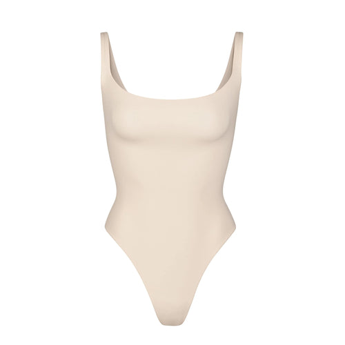 FITS EVERYBODY SQUARE NECK BODYSUIT | SAND