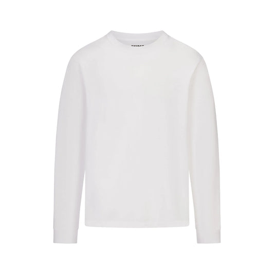 HEAVYWEIGHT COTTON MENS RELAXED LONG SLEEVE T-SHIRT | CHALK