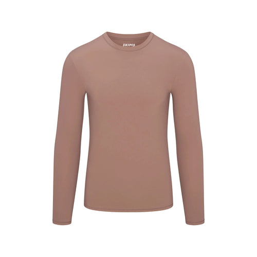 FITS EVERYBODY MENS SLIM LONG SLEEVE T-SHIRT | UMBER