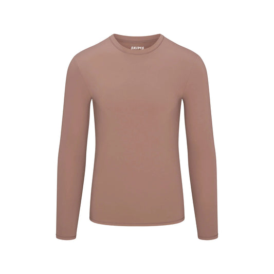 FITS EVERYBODY MENS SLIM LONG SLEEVE T-SHIRT | UMBER
