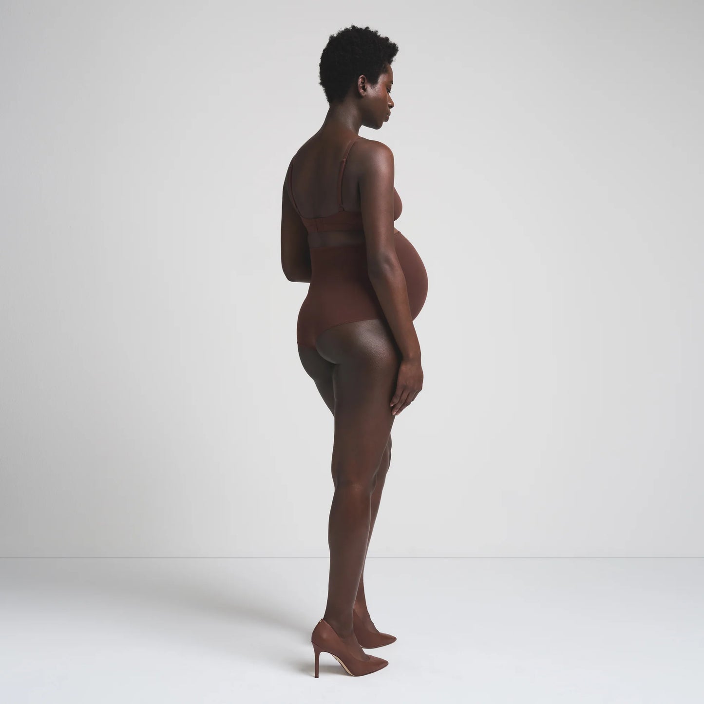 FITS EVERYBODY MATERNITY HIGH-WAISTED BRIEF | COCOA
