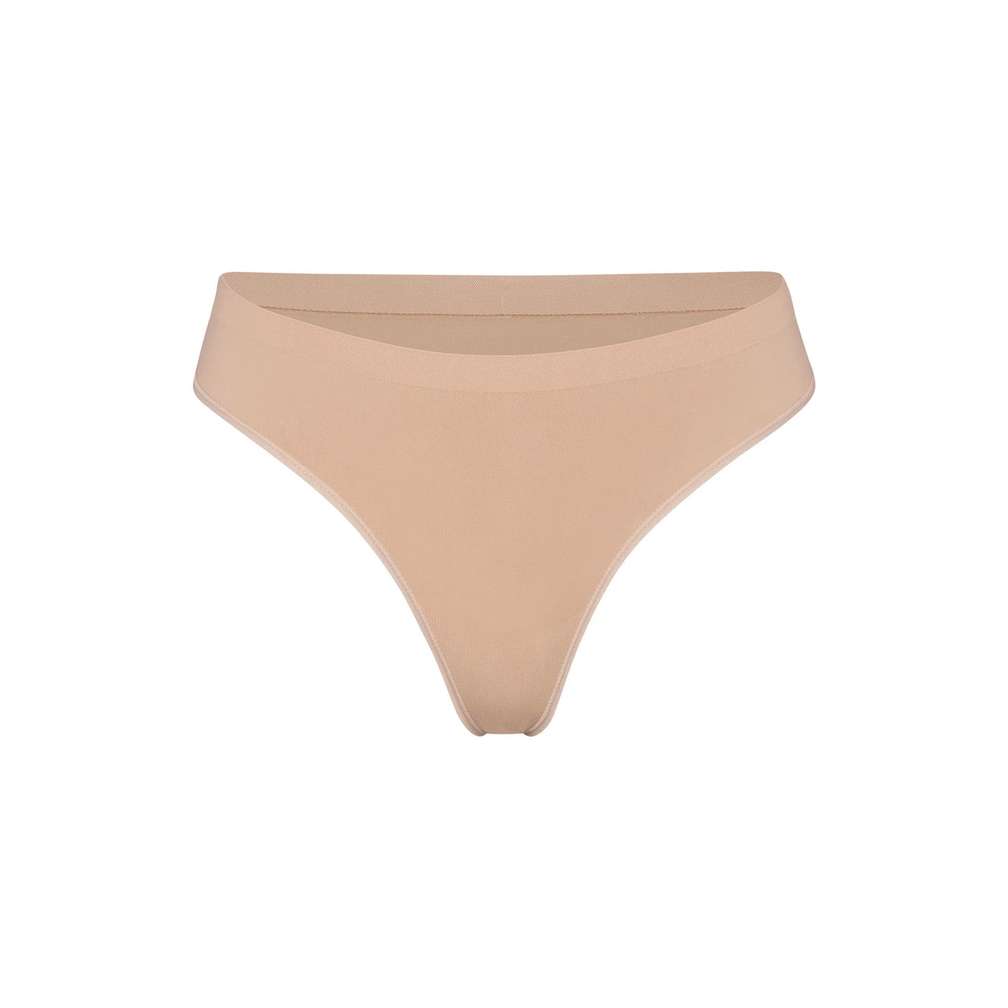 SOFT SMOOTHING SEAMLESS THONG | CLAY