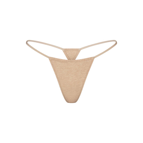 EVERYDAY COTTON STRING THONG | CLAY HEATHER