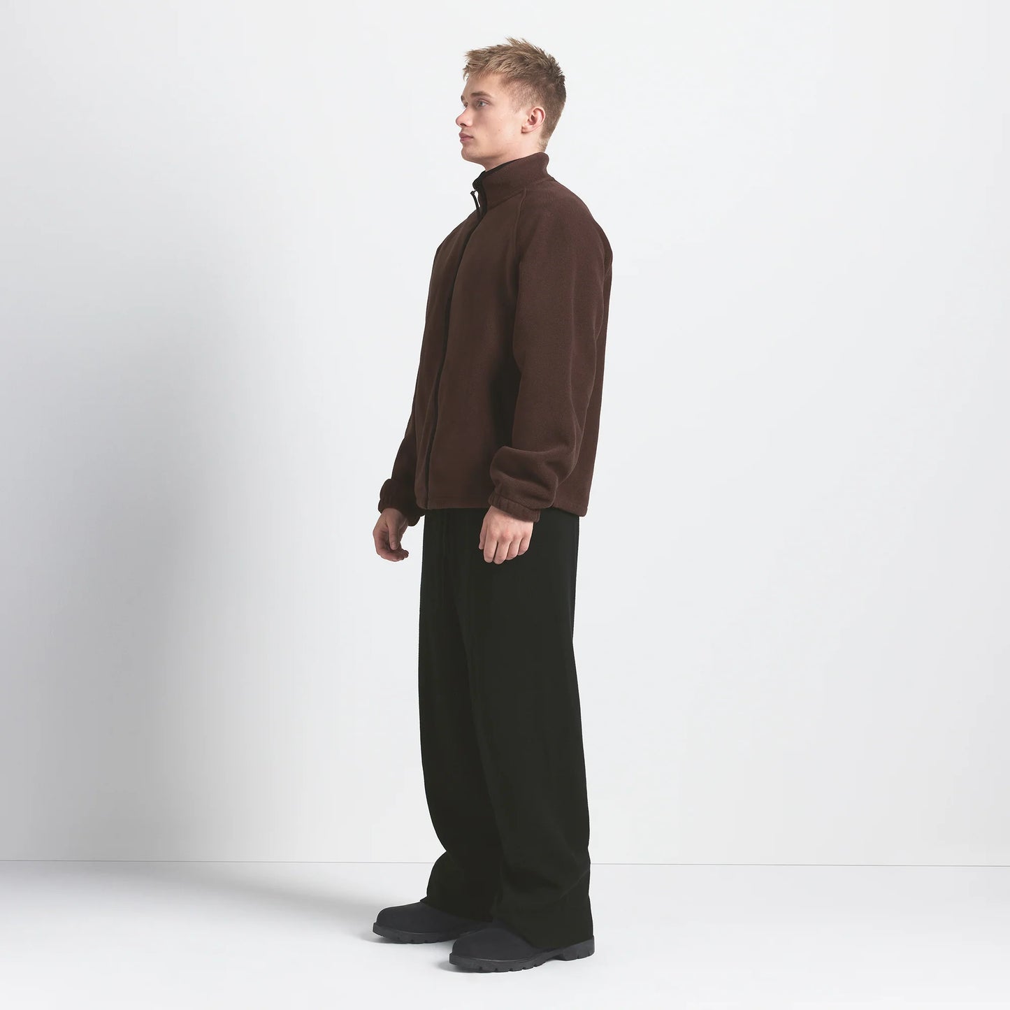 ARCTIC FLEECE MENS ZIP UP JACKET | ESPRESSO