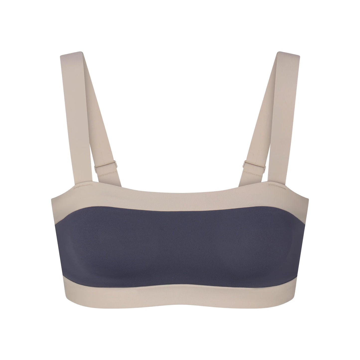 NikeSKIMS MATTE SHINE MIX STRAIGHT NECK BRA | DEEP ROYAL AND STONE
