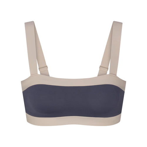 NikeSKIMS MATTE SHINE MIX STRAIGHT NECK BRA | DEEP ROYAL AND STONE