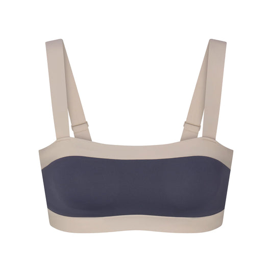 NikeSKIMS MATTE SHINE MIX STRAIGHT NECK BRA | DEEP ROYAL AND STONE