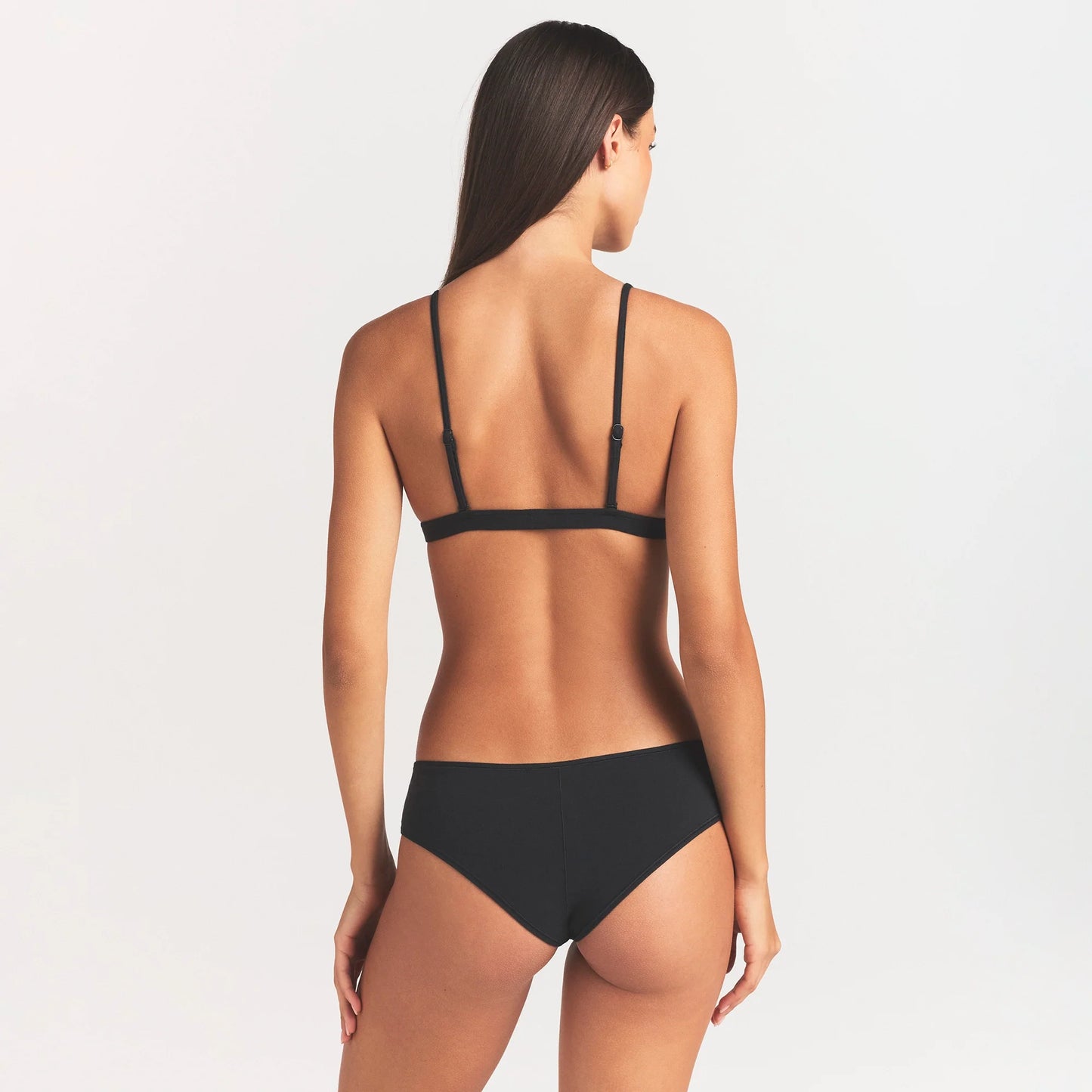 EVERYDAY COTTON TRIANGLE BRALETTE | ONYX