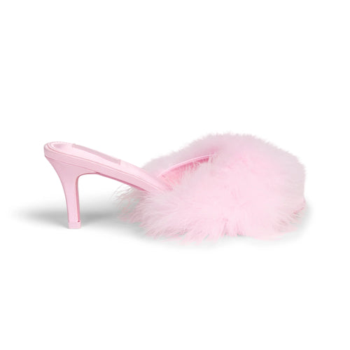 FEATHER KITTEN HEEL | CHERRY BLOSSOM