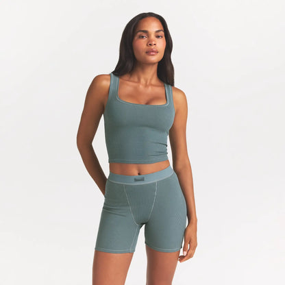 COTTON RIB TANK | KYANITE