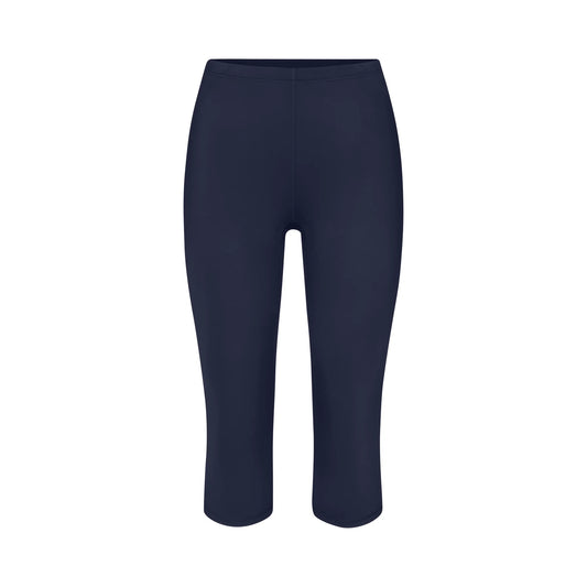 NikeSKIMS SHINE DRAWCORD 17" CAPRI LEGGING | NAVY