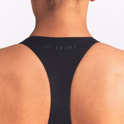 NikeSKIMS MATTE SHINE MIX RACERBACK 5" ONE PIECE | OBSIDIAN AND IGNEOUS