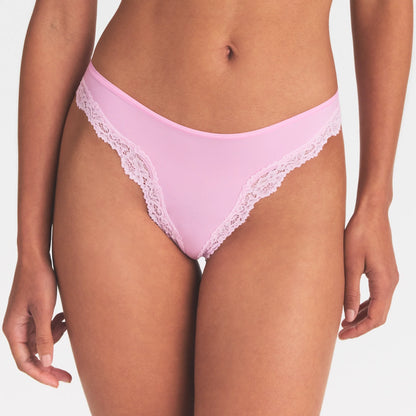 FITS EVERYBODY LACE TANGA | BUBBLE GUM TONAL