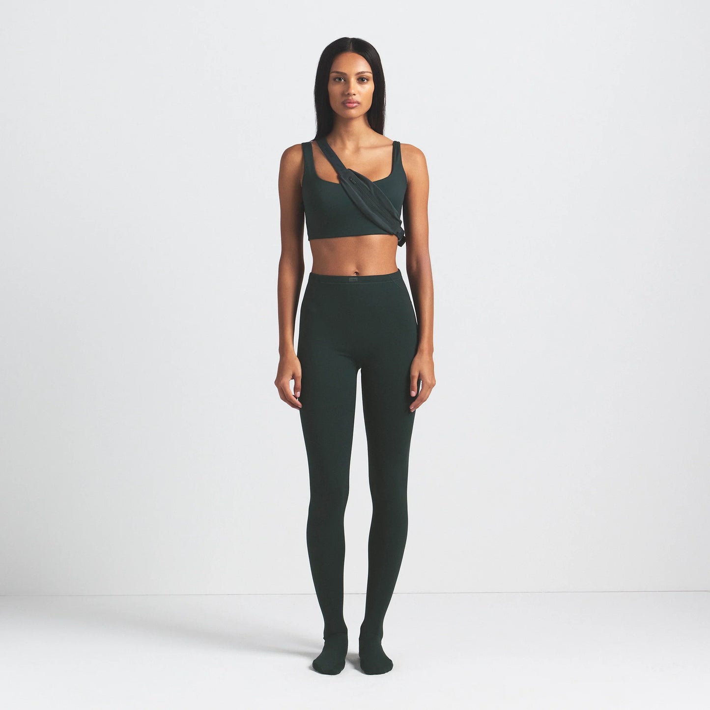 NikeSKIMS MATTE FOOTSIE GRIP LEGGING | DARK TEAL