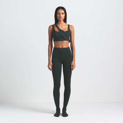 NikeSKIMS MATTE FOOTSIE GRIP LEGGING | DARK TEAL
