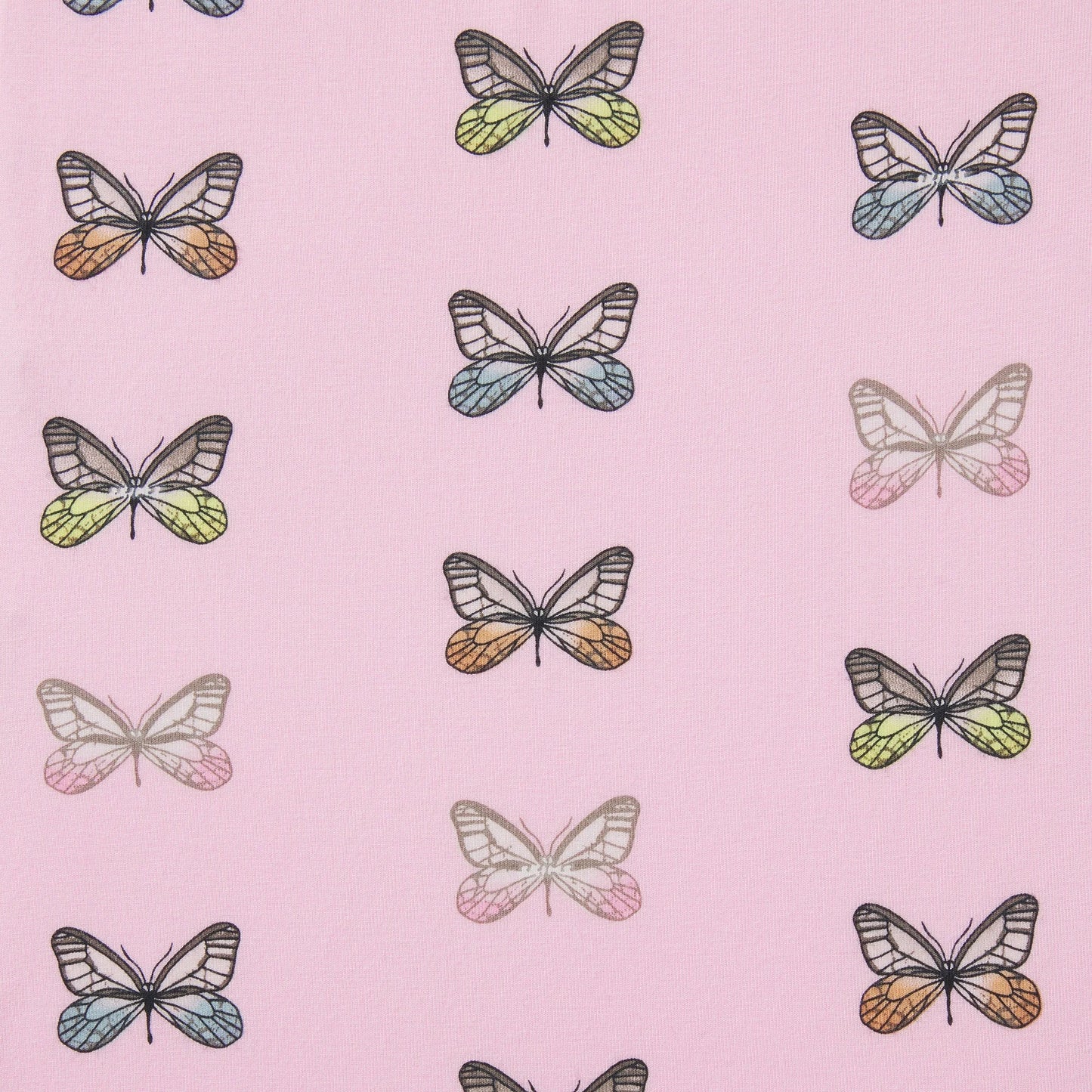 SKIMS SLEEP SHORT SLEEVE BUTTON UP SET | PEONY BUTTERFLY PRINT