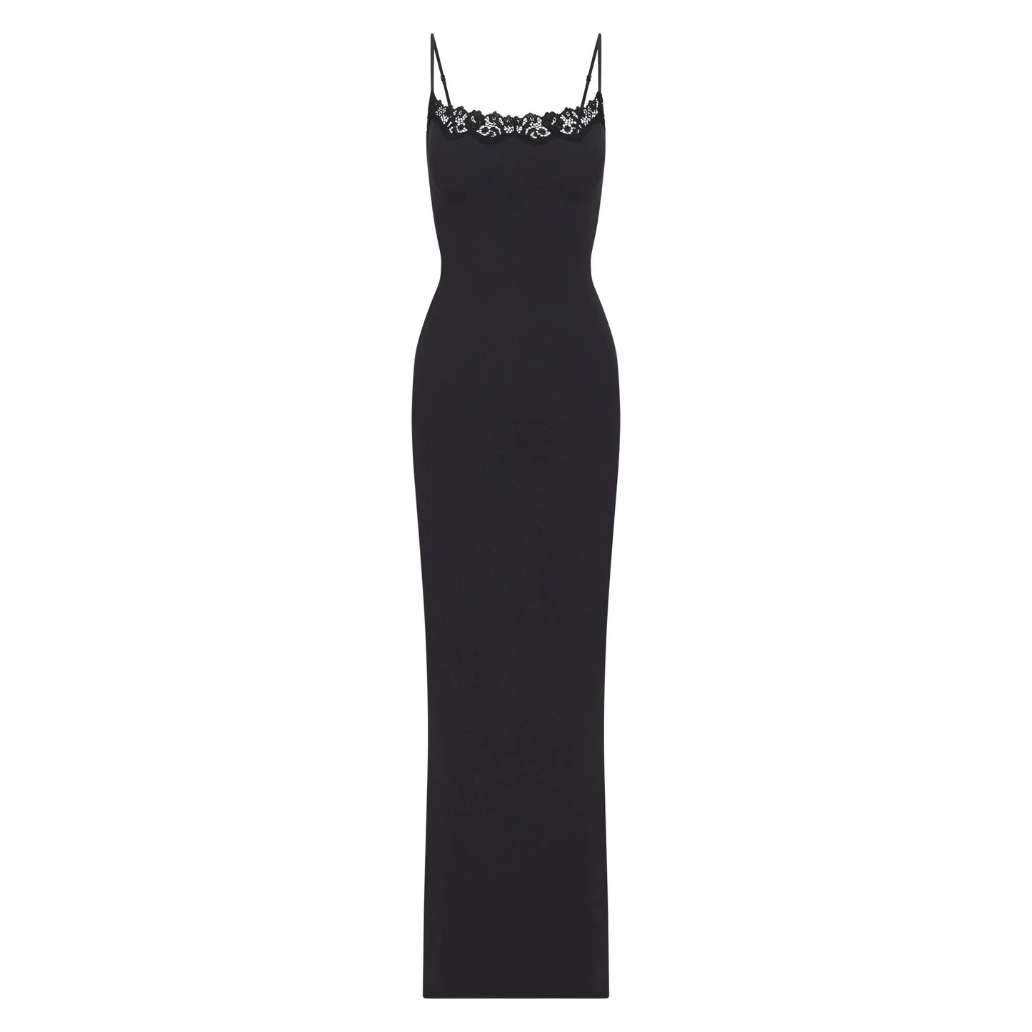 FITS EVERYBODY LACE LONG SLIP DRESS | ONYX