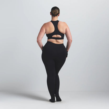 NikeSKIMS MATTE FOOTSIE GRIP LEGGING | OBSIDIAN
