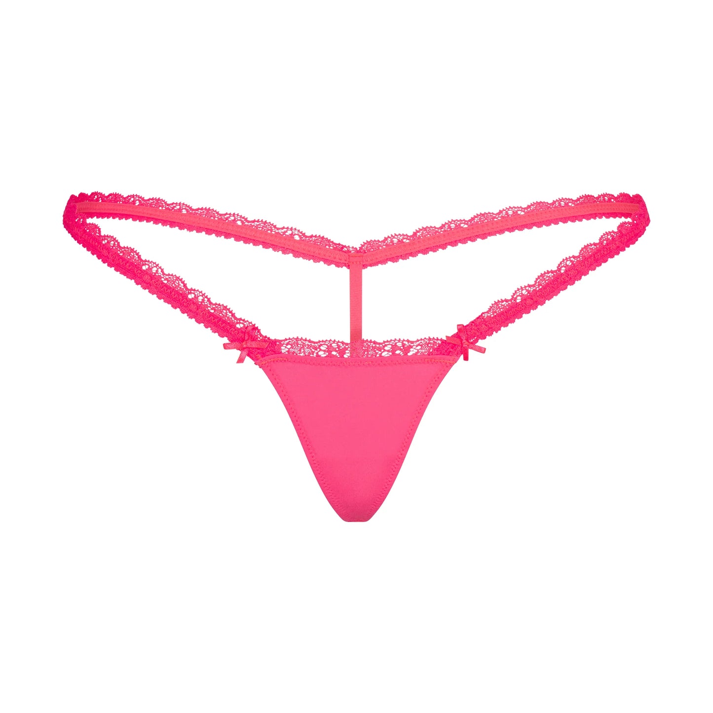 FITS EVERYBODY LACE MICRO THONG | ULTRA PINK