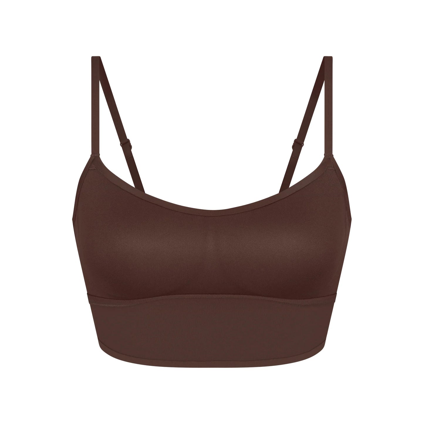 NikeSKIMS MATTE CAMI BRA TOP | DARK SEPIA