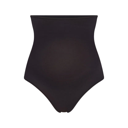 COTTON JERSEY MATERNITY HIGH-WAISTED THONG | SOOT