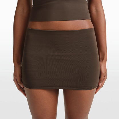 NikeSKIMS MATTE 3" FOLDOVER SHORT | DARK SEPIA