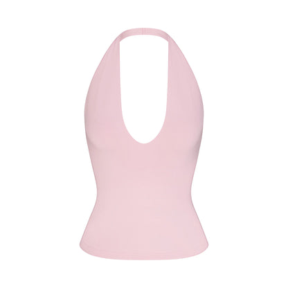 SMOOTH LAYERS HALTER TOP | PEONY