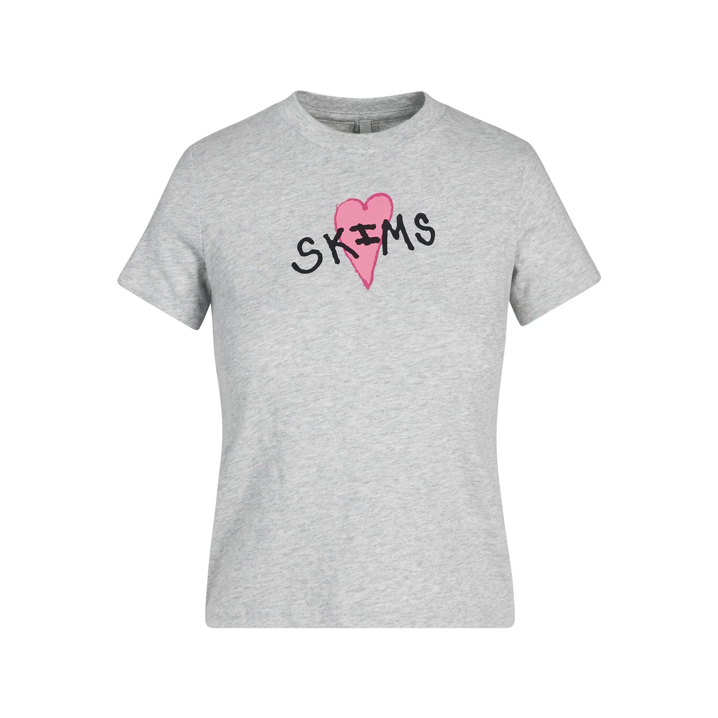 WORN IN JERSEY T-SHIRT | LIGHT HEATHER GREY SKIMS HEART