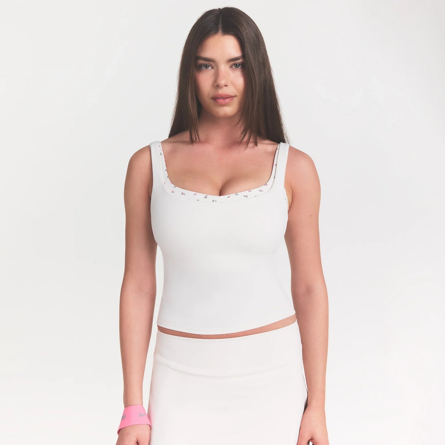 NikeSKIMS MATTE SQUARE NECK TANK | IVORY