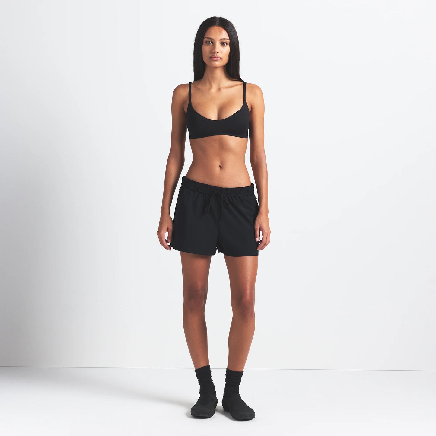 NikeSKIMS WOVEN NYLON 5" TRACK SHORT | OBSIDIAN
