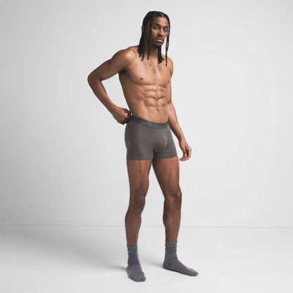SKIMS STRETCH MENS 3" BOXER BRIEF | GUNMETAL