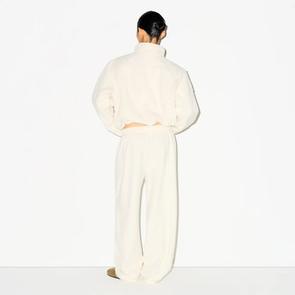 OUTDOOR FLEECE STRAIGHT LEG PANT | ECRU