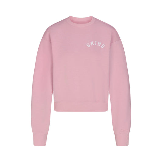 COTTON FLEECE LOGO CLASSIC CREWNECK | HALITE WITH SNOW LOGO