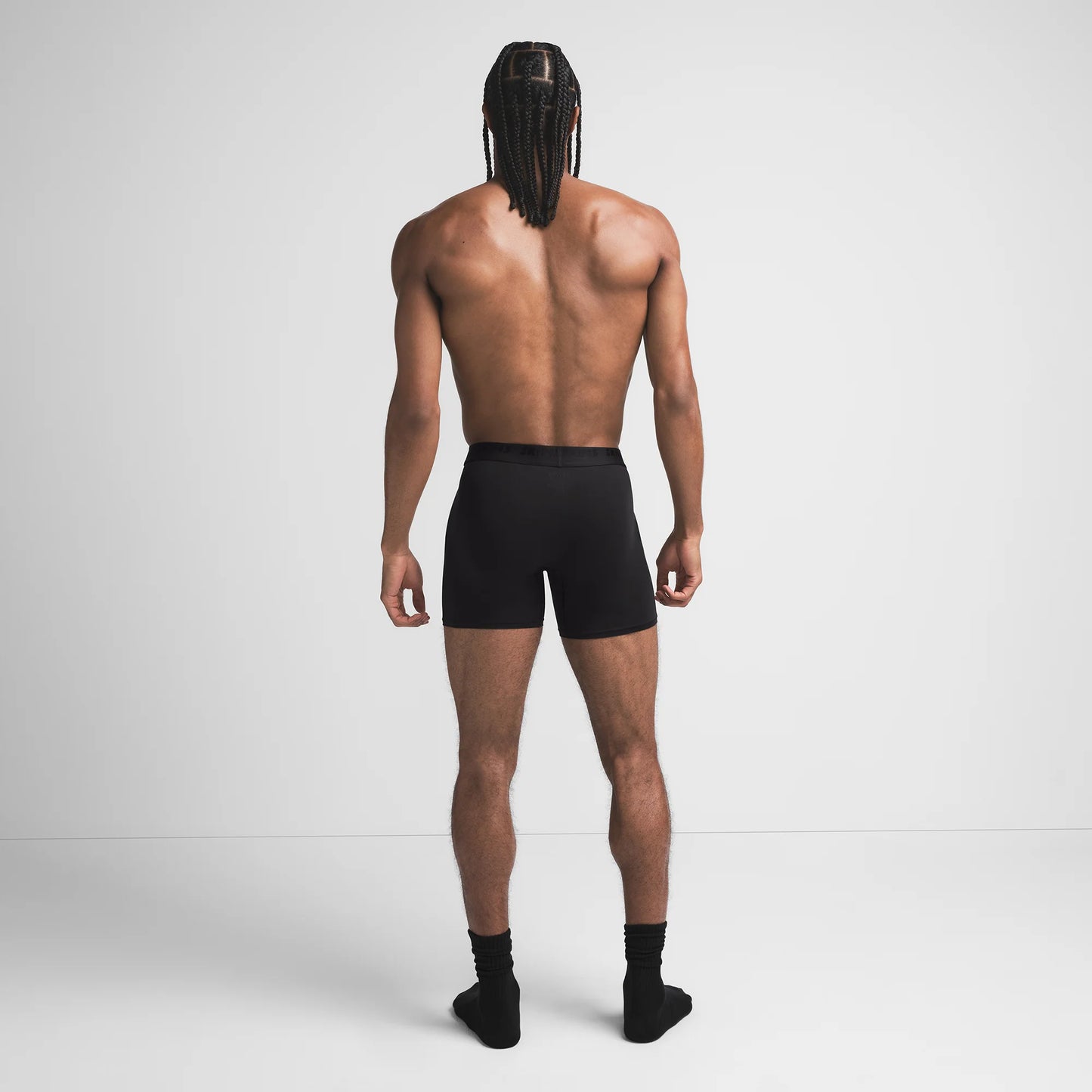 SKIMS STRETCH MENS 5" BOXER BRIEF | OBSIDIAN