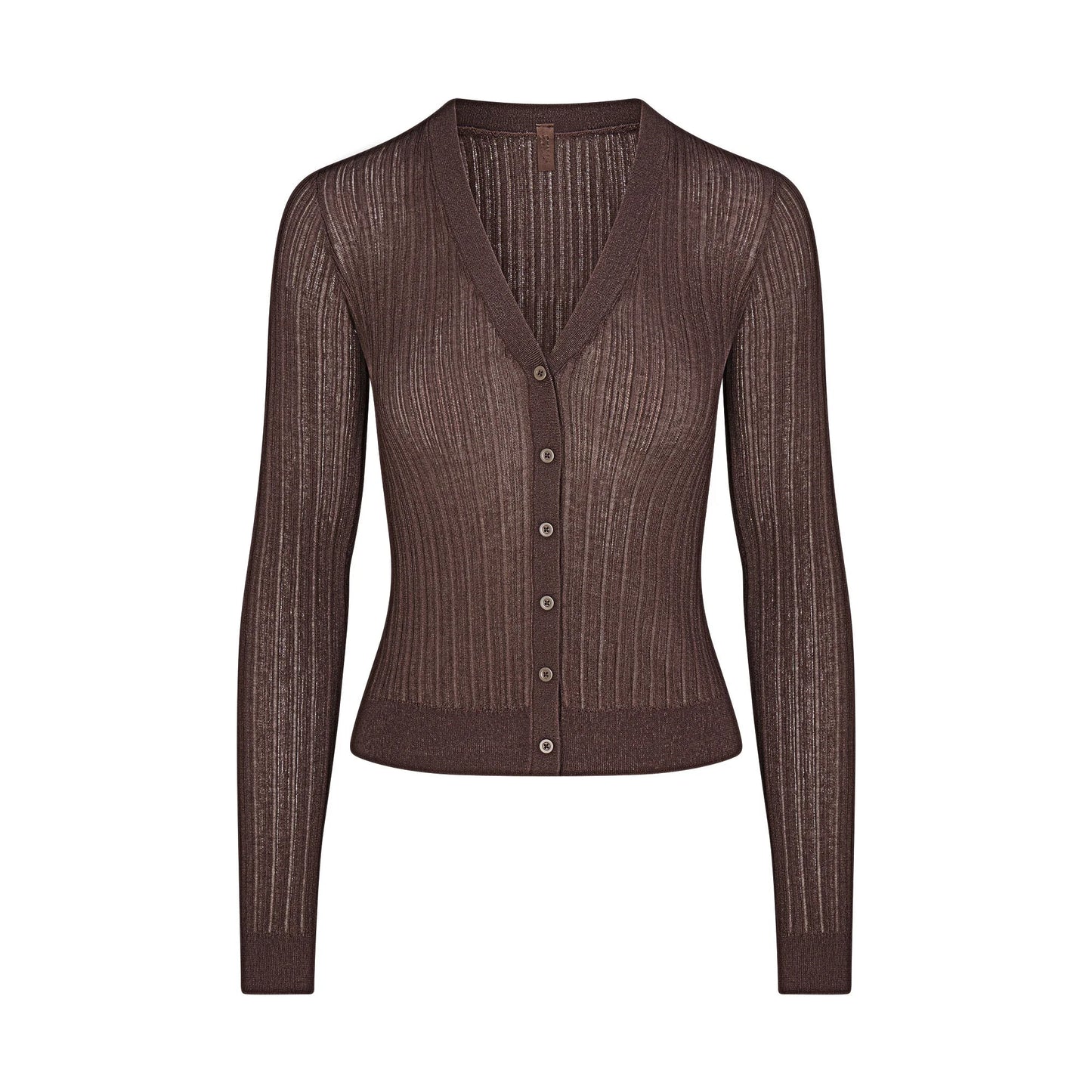 SHEER KNIT CARDIGAN | AMETHYST