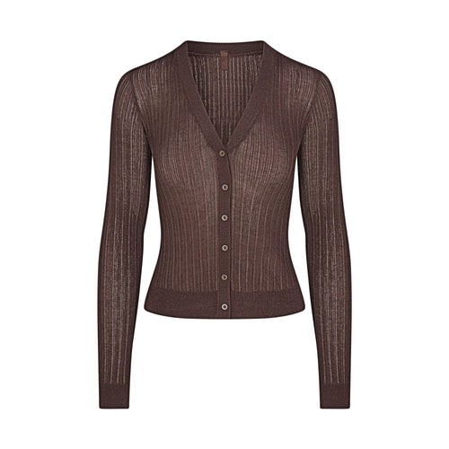 SHEER KNIT CARDIGAN | AMETHYST