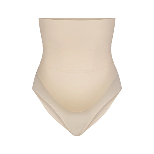FITS EVERYBODY MATERNITY BANDED HIGH-WAISTED BRIEF | SAND