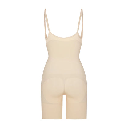 SEAMLESS SCULPT BUTT LIFTING OPEN BUST BODYSUIT | SAND
