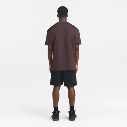 HEAVYWEIGHT COTTON MENS RELAXED T-SHIRT | RAISIN