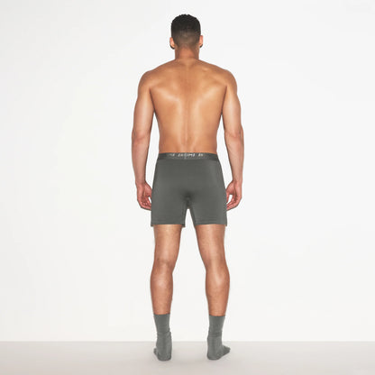 SKIMS STRETCH MENS KNIT BOXER 3-PACK | GUNMETAL MULTI