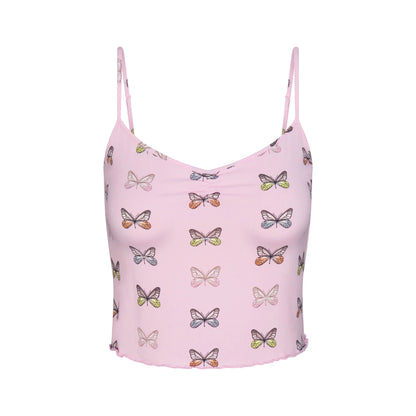 SKIMS SLEEP CAMI SET | PEONY BUTTERFLY PRINT