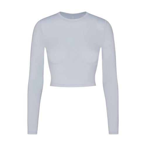 SKIMS SLEEP SUPER CROPPED LONG SLEEVE | ZEN BLUE