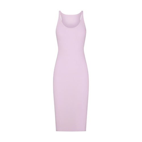 COTTON RIB TANK MIDI DRESS | SUGAR PLUM