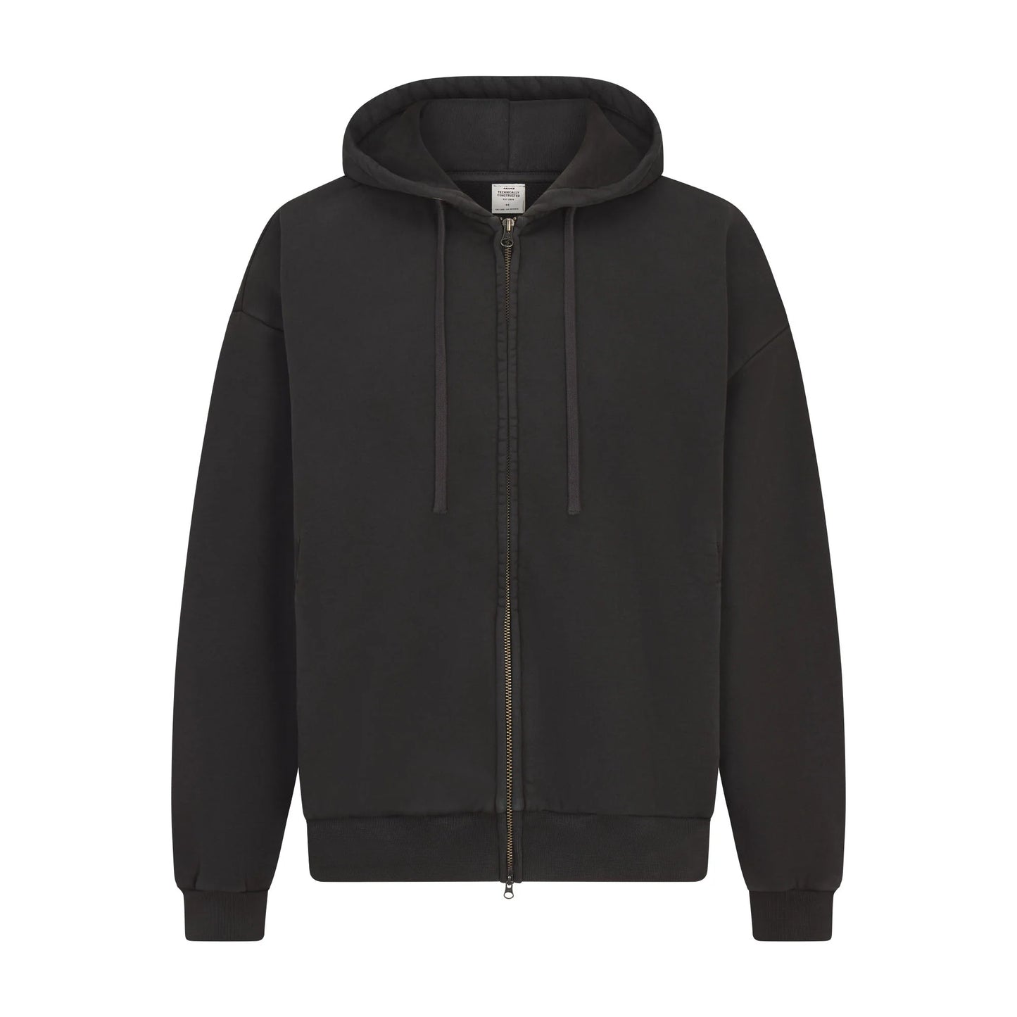 HEAVYWEIGHT FLEECE ZIP UP HOODIE | WASHED ONYX