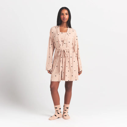 SOFT LOUNGE ROBE | MICA MINI HEART HALFDROP