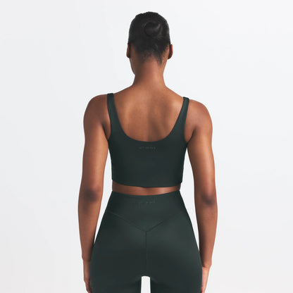 NikeSKIMS SHINE SCOOP NECK BRA TOP | DARK TEAL