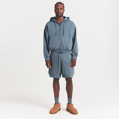 HEAVYWEIGHT FLEECE ZIP UP HOODIE | KYANITE